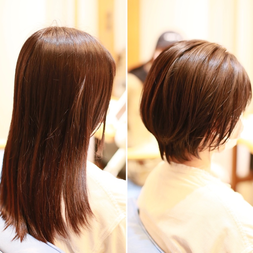 赤羽 美容室 リビーチヘアリゾート バッサリイメチェン ショートヘア