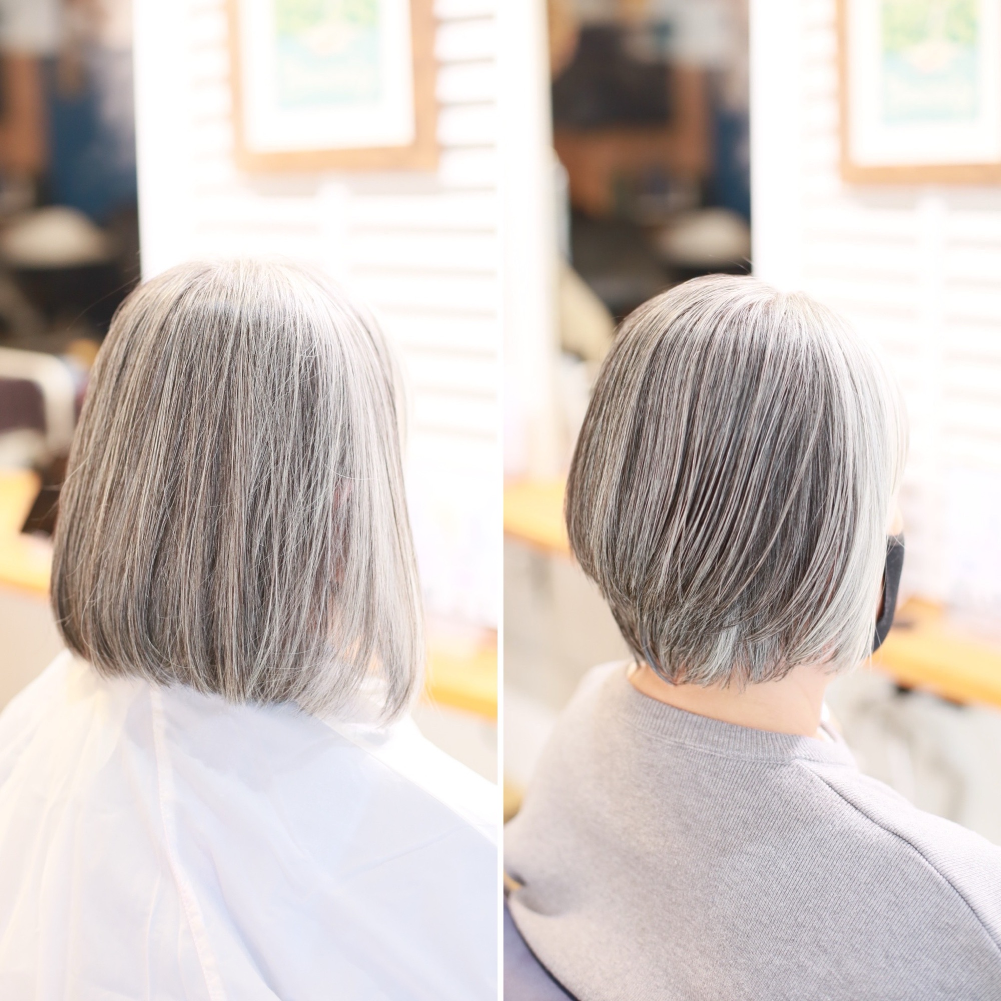 グレイヘアを軽やかにみせるショートスタイル♪ - リビーチヘアリゾート